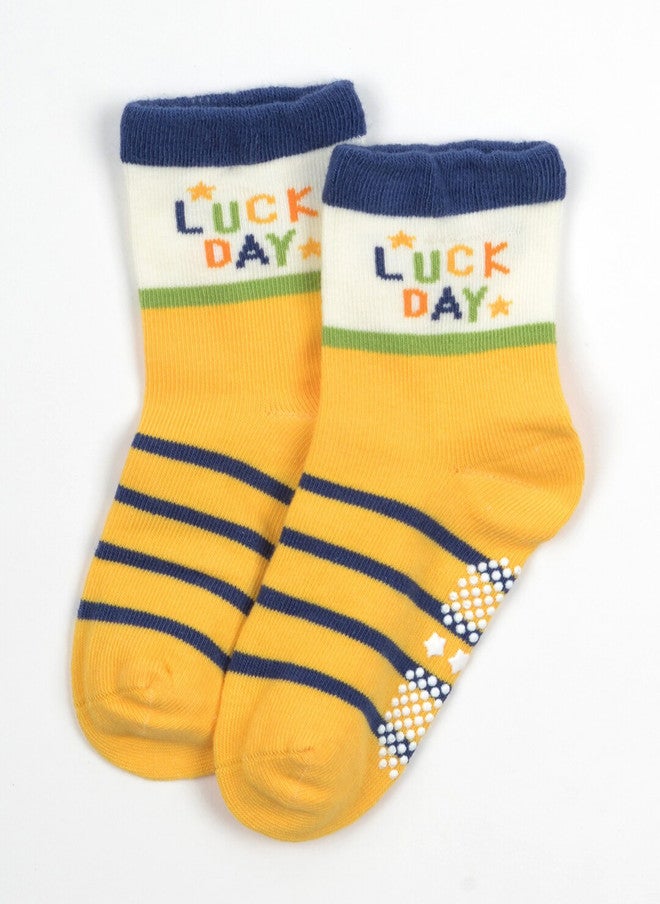 FOOTPRINTS FOOTPRINT 6 Pairs Infant Kids Unisex Multi-Colored Ankle-Length Assorted Antiskid Cotton Socks - Image 4